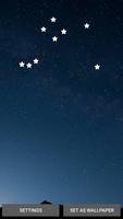 Sky Night Live Wallpaper With The Falling Stars الملصق