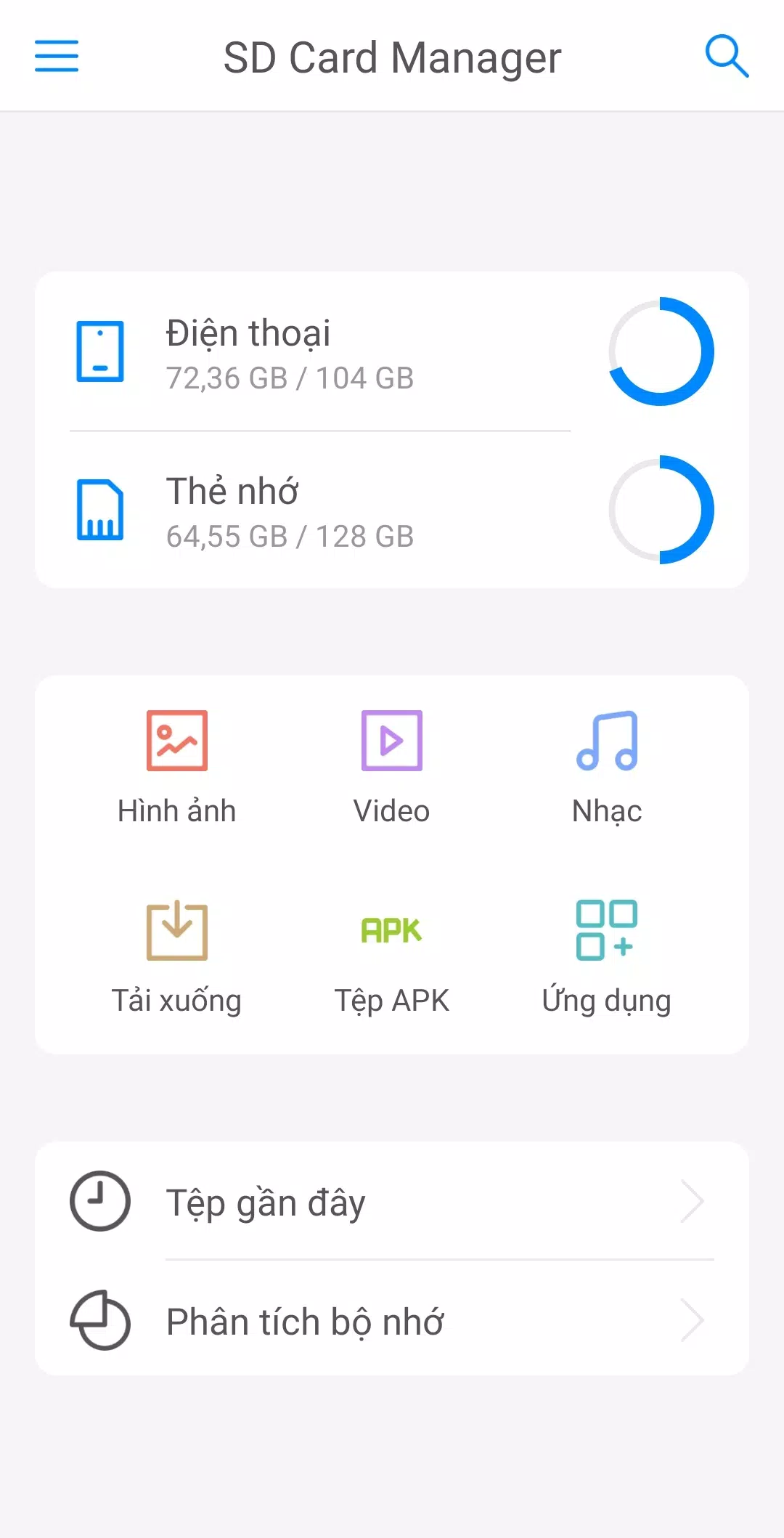 Tải Xuống Apk Quản Lý Thẻ Nhớ, Quản Lý File Cho Android