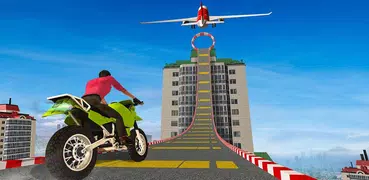 Sky Bike Stunt Racing Games 3D