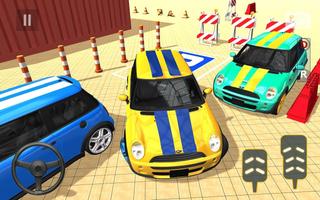 Modern Driving Car parking 3d poster