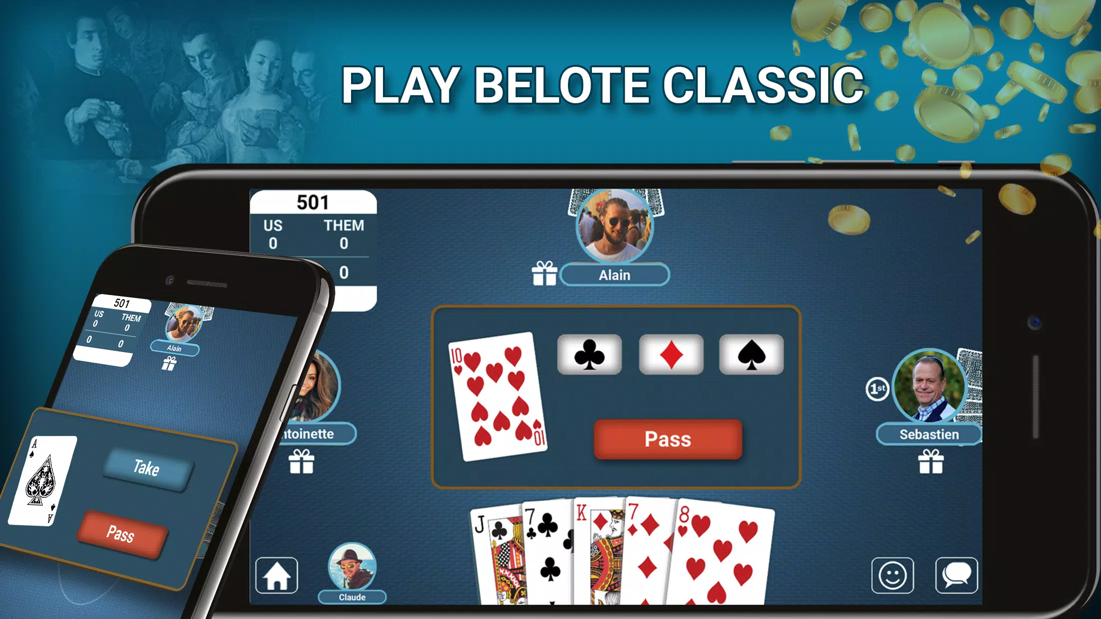 Play Belot Bridge-belote APK for Android - Download