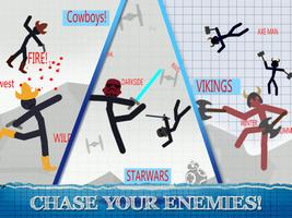 Stickman Fighting games - 2 player Warriors Games screenshot 2