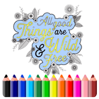 Doodle arte para colorear icono