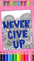 Doodle arte para colorear Poster