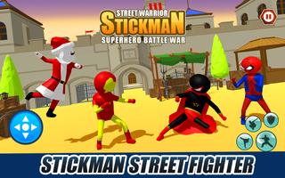 Poster Stickman War City Fighter Gang