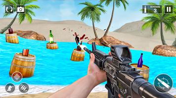 Offline Bottle Shooting Games скриншот 1