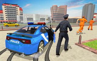 Drive Police Car Gangster Game syot layar 1