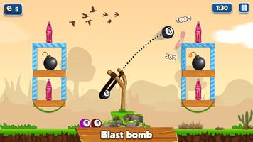 Bottle Shooter Slingshot Game screenshot 3