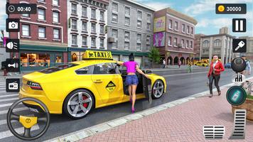 Jeux de taxi - Jeux de voiture Affiche