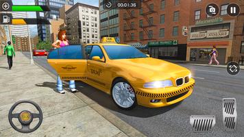 Modern City taxi cab driver 2019: taxi simulator Affiche