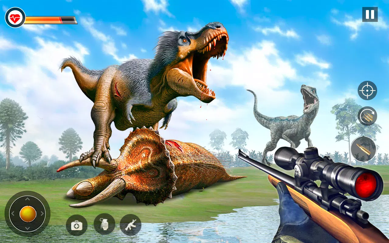 Baixar e jogar Real Dino Hunter: Dino Game 3d no PC com MuMu Player