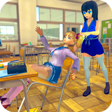 APK anime bad girl school life sim