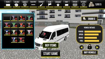 Van games bus simulator game poster