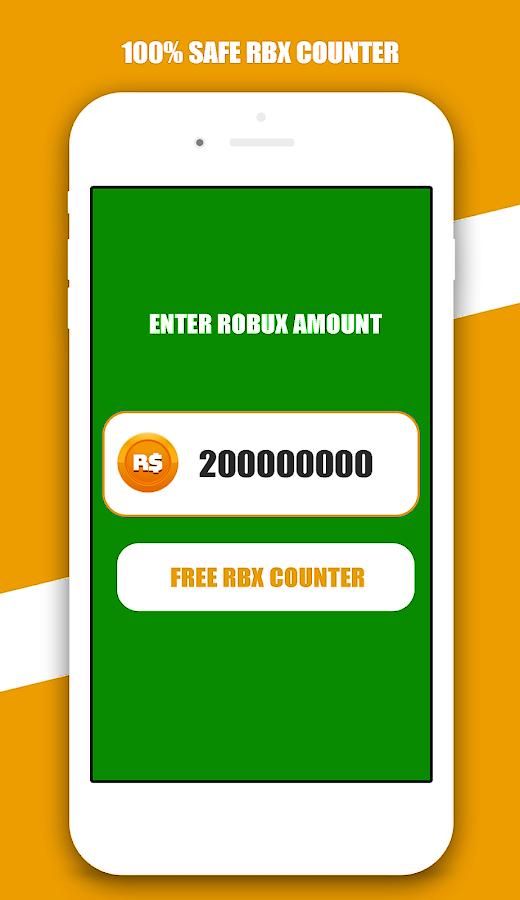 Free Robux Counter For Roblox New 2020 For Android Apk Download - como baixar hacker roblox roblox generator 2019 robux