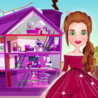 Baby doll house decoration icon