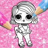Glitter Dolls LoL Coloring Book