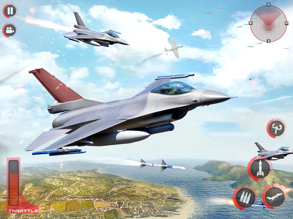 Jet Fighter War Airplane Games screenshot 10