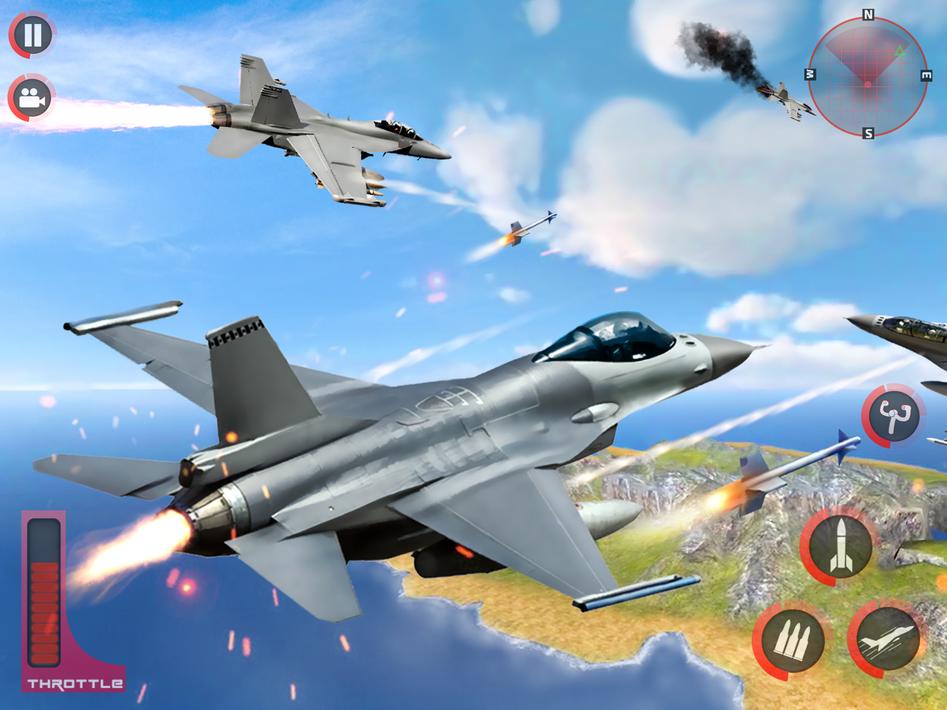 Jet Fighter War Airplane Games screenshot 12
