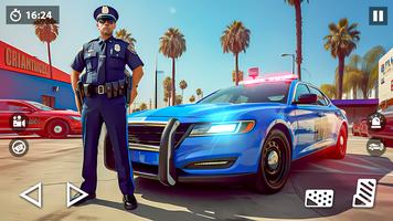 US Police Car Transporter Game постер