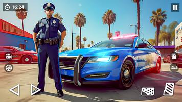 US Police Car Transporter Game 포스터