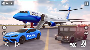 US Police Car Transporter Game اسکرین شاٹ 1