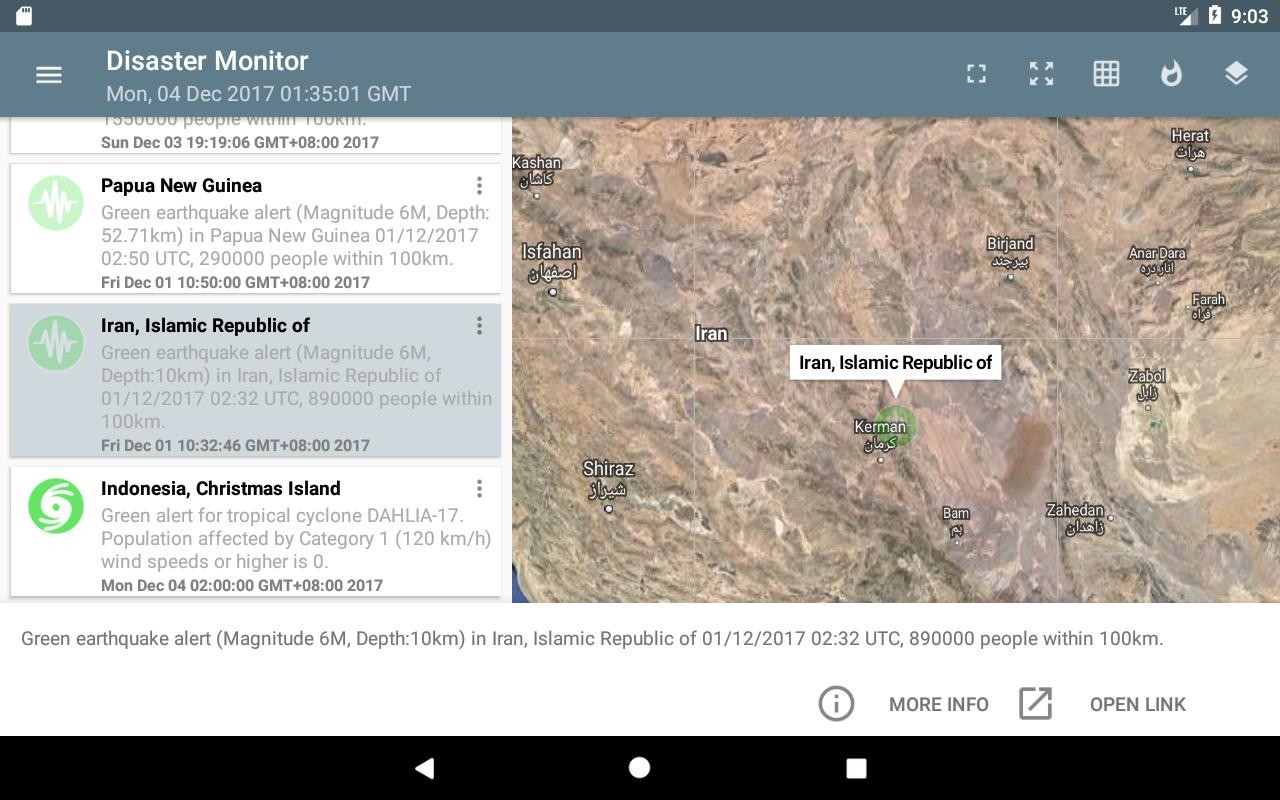 Natural Disaster Monitor For Android Apk Download - roblox disaster tracker