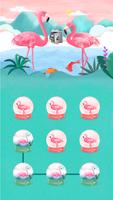 Poster AppLock Theme Flamingo