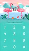 AppLock Theme Flamingo تصوير الشاشة 1