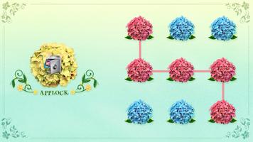 AppLock Theme Hydrangea تصوير الشاشة 3