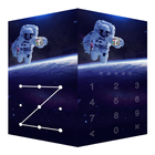 AppLock Live Theme Astronaut أيقونة