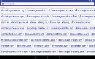 3 Schermata Domain Name Generator