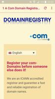 1 a: .com domain registration  পোস্টার