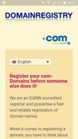 1 a: .com domain registration  syot layar 1