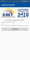 CNE - Lugar de Votación 2019 - Ecuador Cartaz
