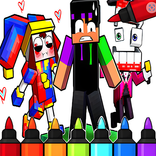 Pomni Circus jax coloring game