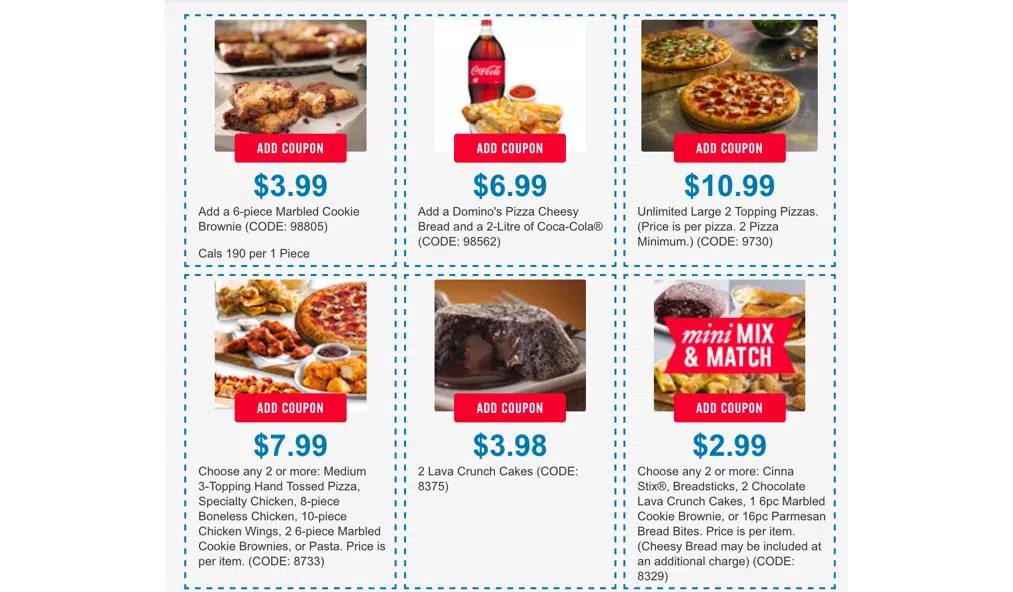 Unlimited toppings dominos coupon
