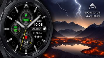 DM049 Hybrid Watch Face الملصق