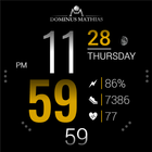 DM043 Digital Watch Face أيقونة