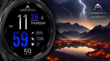 DM043 Digital Watch Face الملصق
