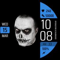 DM062 Halloween Scary Face تصوير الشاشة 3