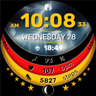 DM123 Tricolor Weather Face أيقونة