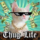 Thug Life-Foto-Aufkleber Maker Zeichen