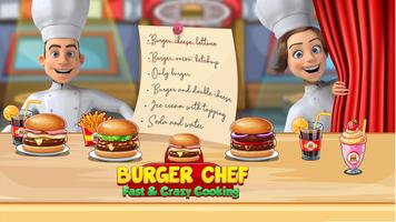 Burger Chef - rapide et fou jeux de cuisine Affiche