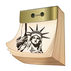 American tear-off calendar icon