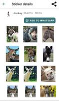 پوستر Stickers donkey for Watsp