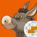 Donkey Pixel Art Coloring Game APK