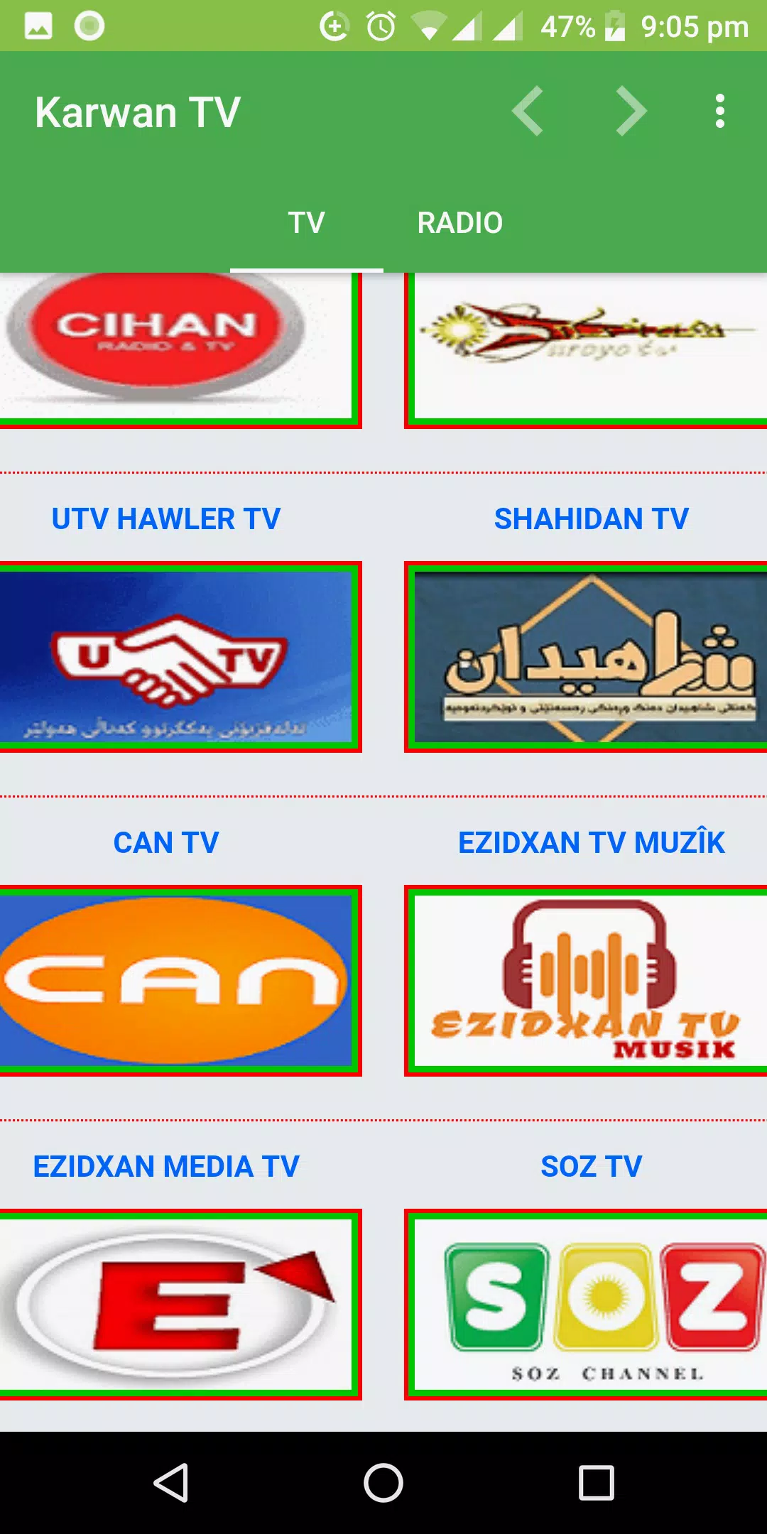 Android İndirme için Karwan TV APK