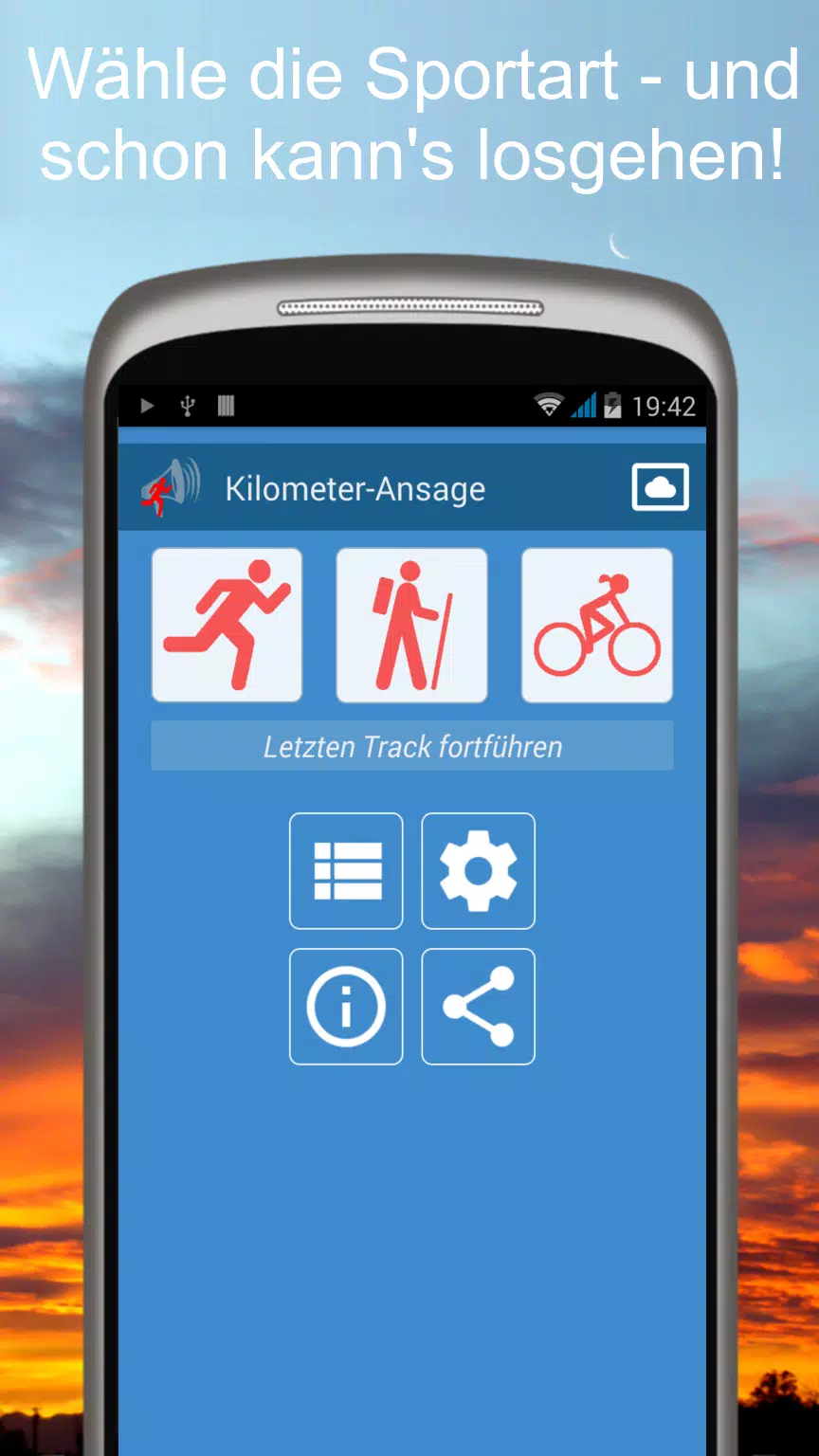 Kilometerzähler und -ansager APK für Android herunterladen