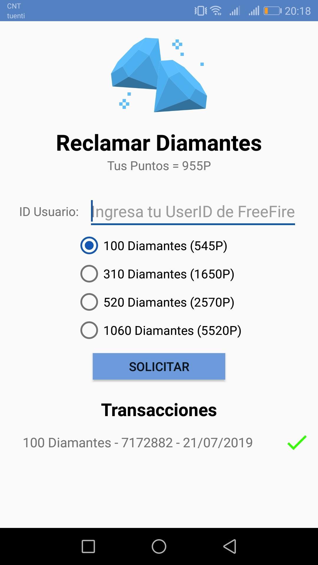 Diamantes FreeFire APK pour Android Télécharger