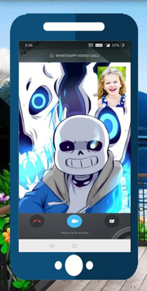 Skeleton Sans Fake Video Call for Android - Free App Download